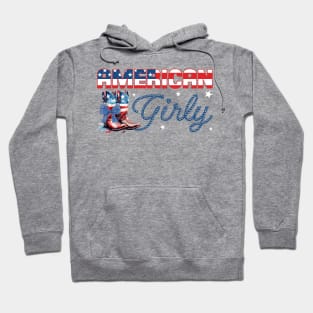 American Girly Coquette 4th Of July Gift For men Women Hoodie